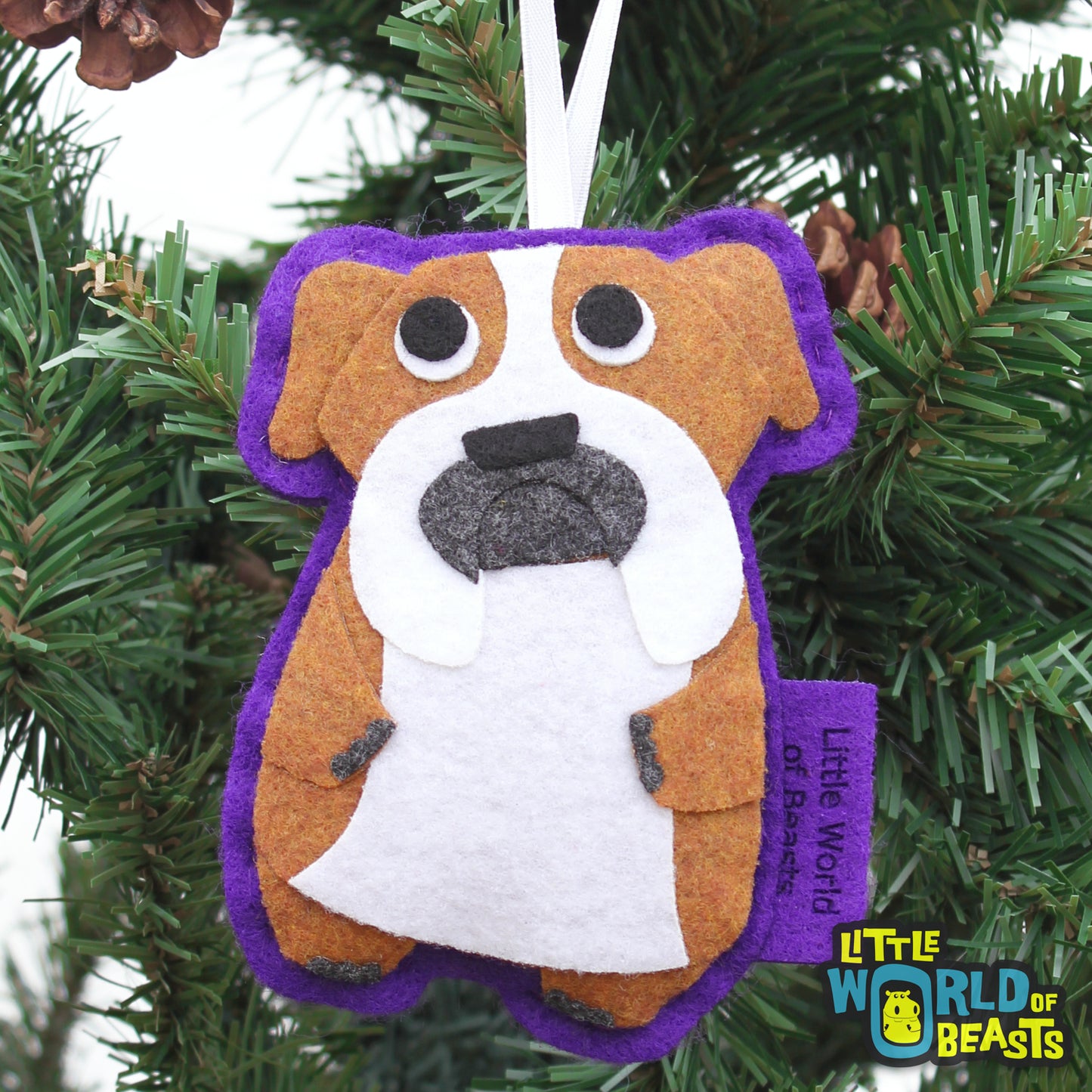 English Bulldog Christmas Ornament