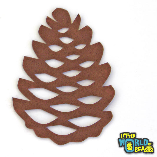 Pinecone - Laser Cut Felt Shape for Crafting and Garlands