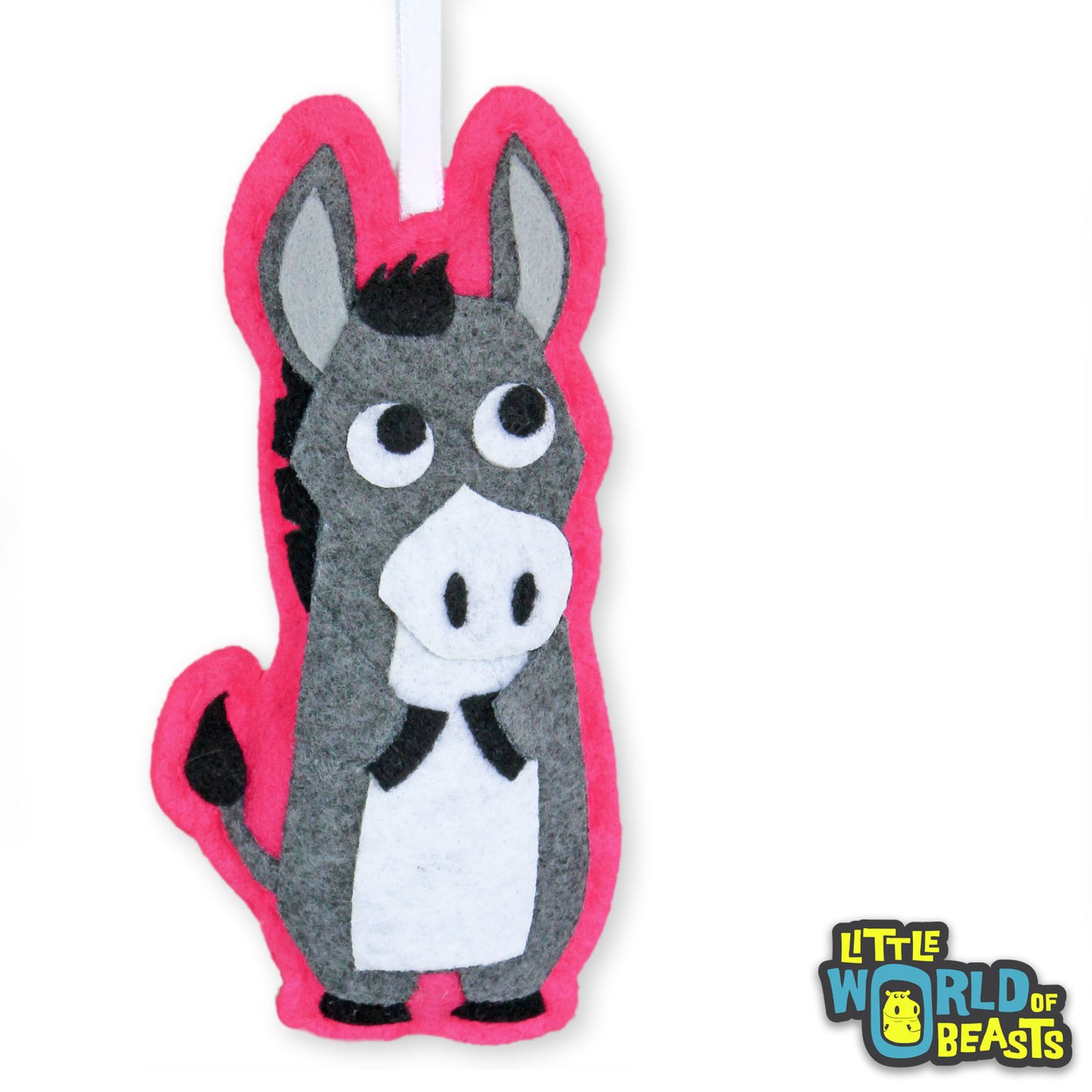 Esperanza the Donkey - Felt Animal Christmas Ornament - Little World of Beasts