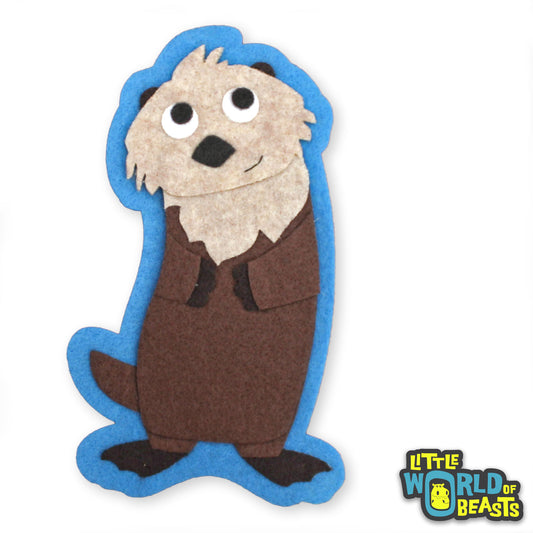 Dmitri the Sea Otter Patch - Iron On or Sew On - Little World of Beasts