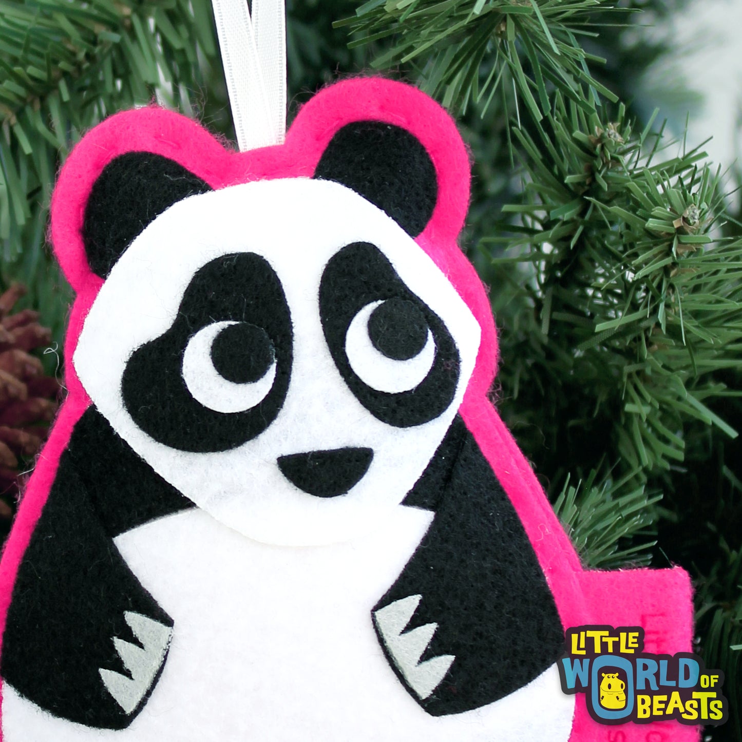 Felt Christmas Ornament - Panda