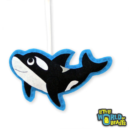 Customizable Handmade Christmas Ornament - Orca - Killer Whale