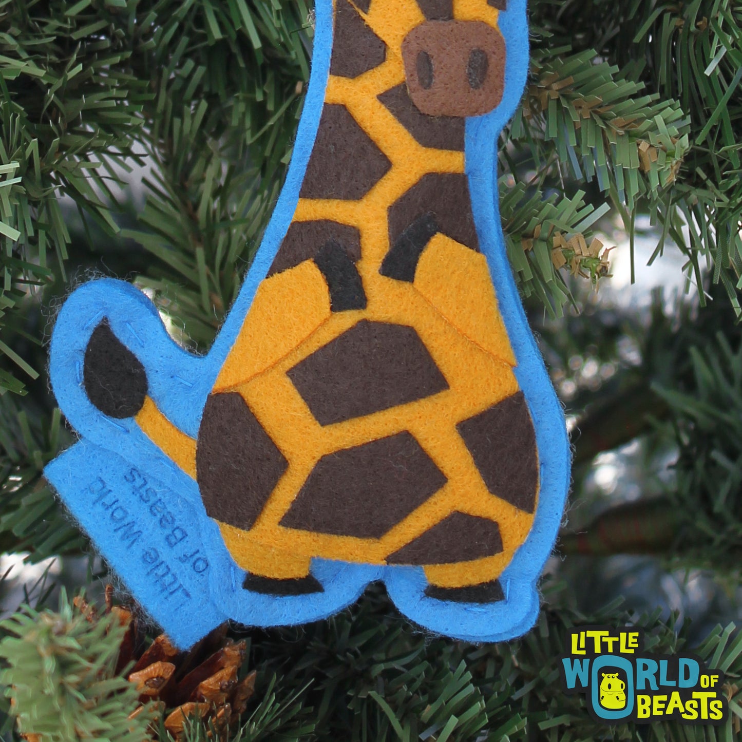 Felt  Animal Ornament - Giraffe