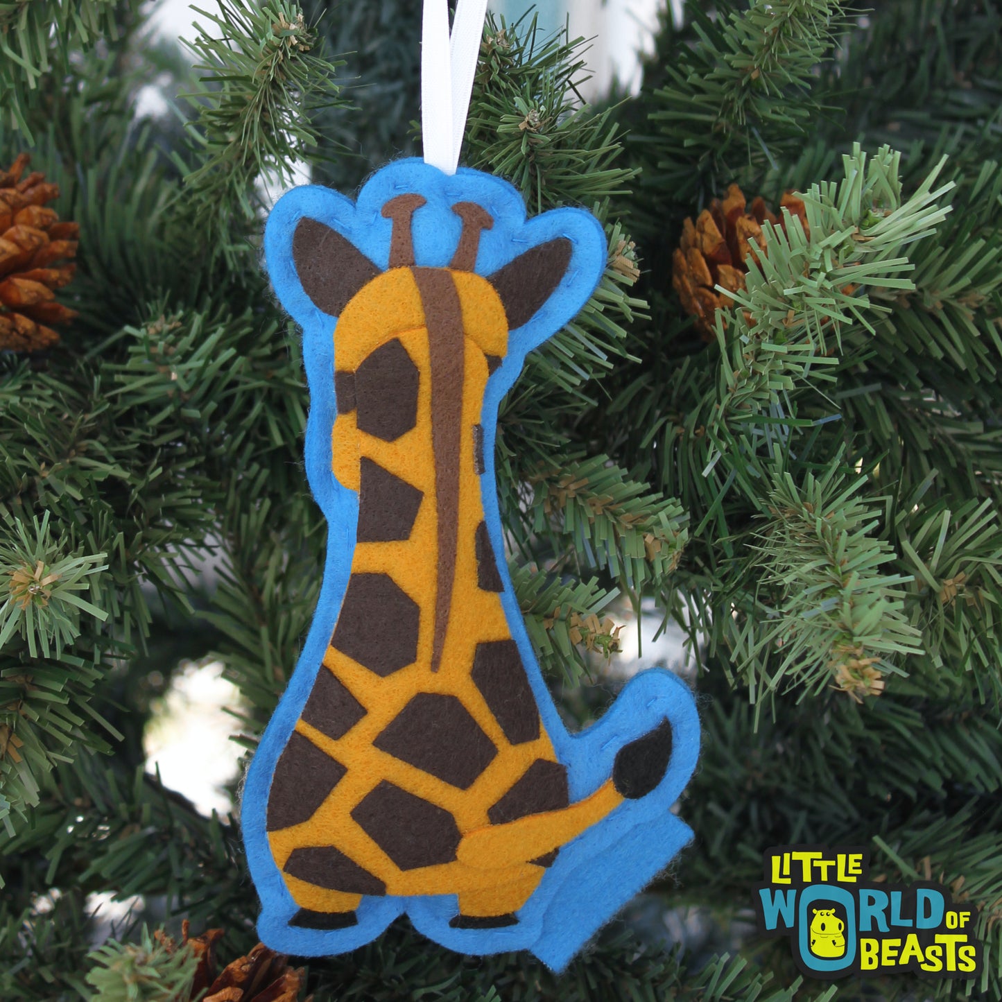 Felt  Animal Ornament - Giraffe