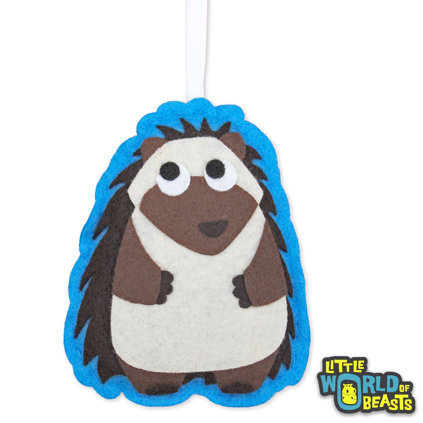 Personalizable Felt Ornament - Hedgehog