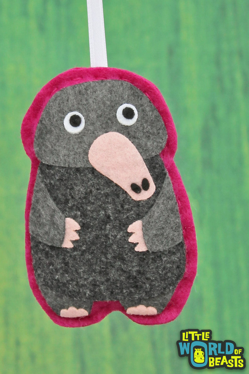 Felt Animal Ornament - Common Mole