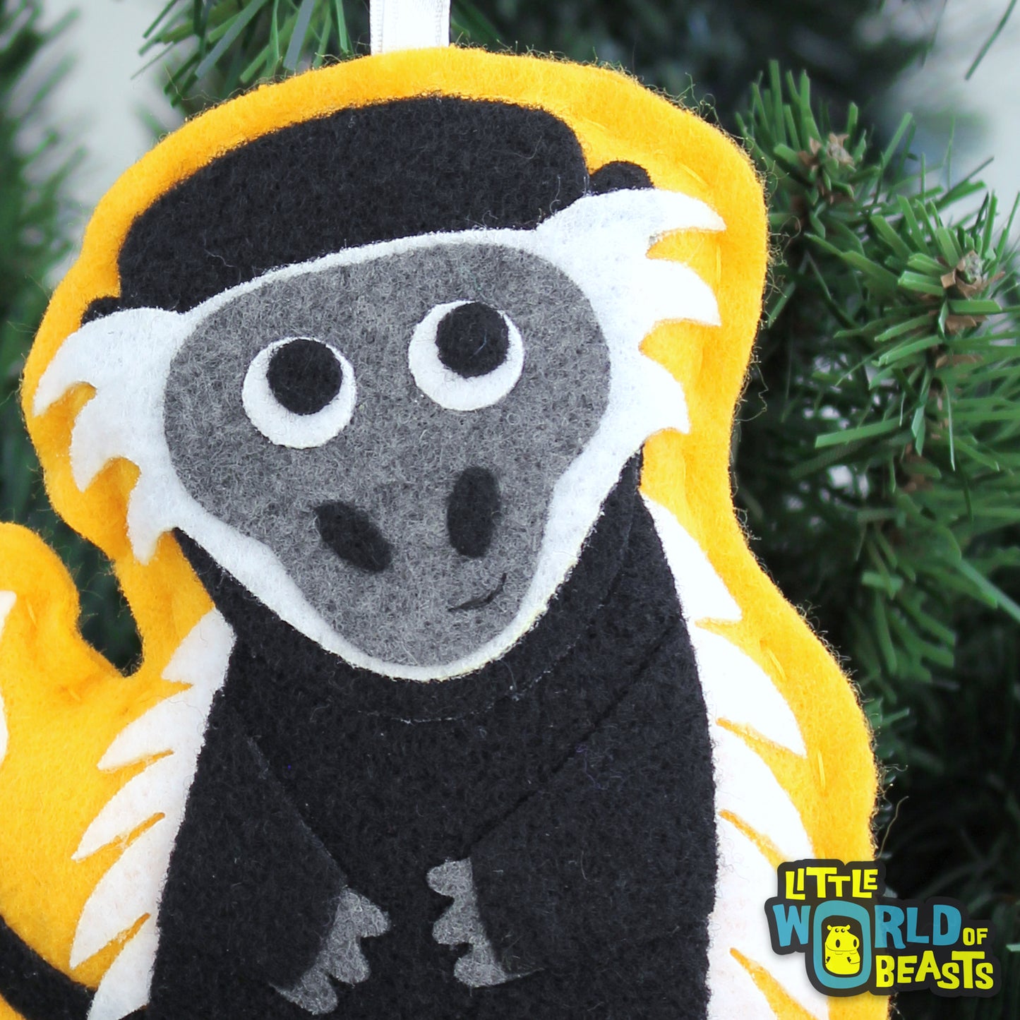 Albert the Colobus Monkey Ornament