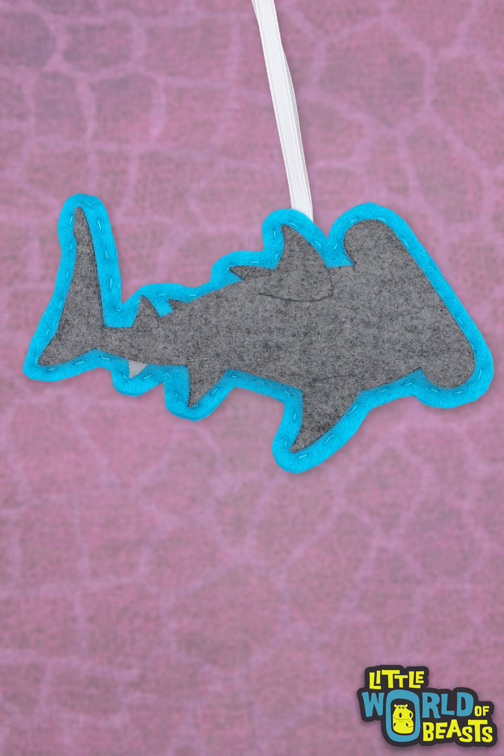 Felt Animal Ornament - Hammerhead Shark