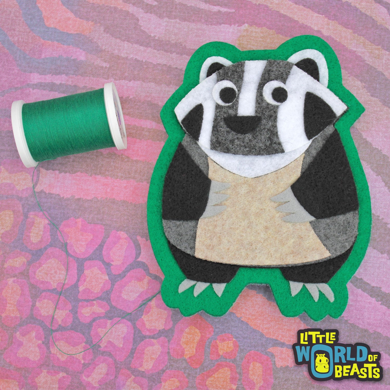 Sew On/ Iron On patch - Badger