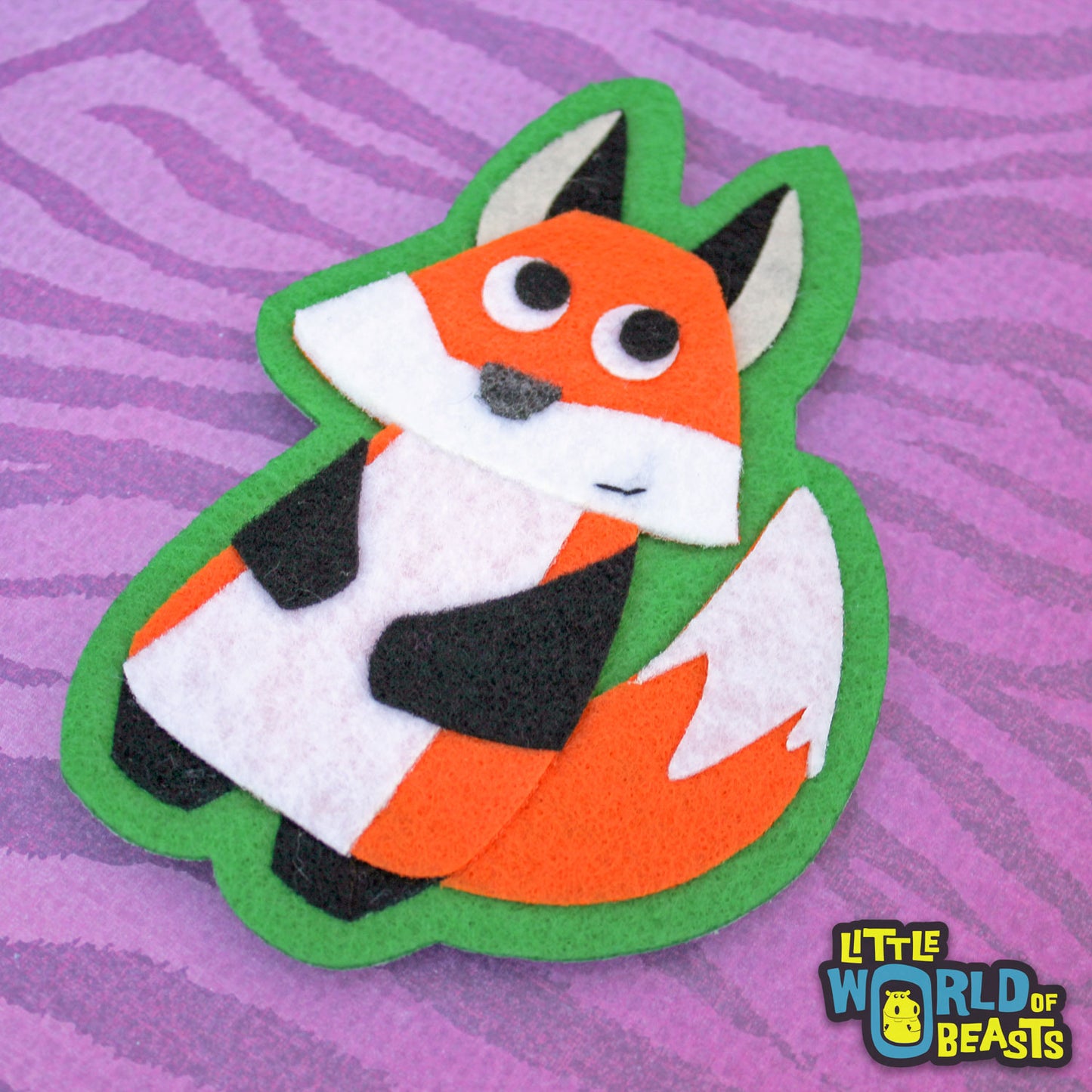 Woodland Animal Felt  Applique - Fox 