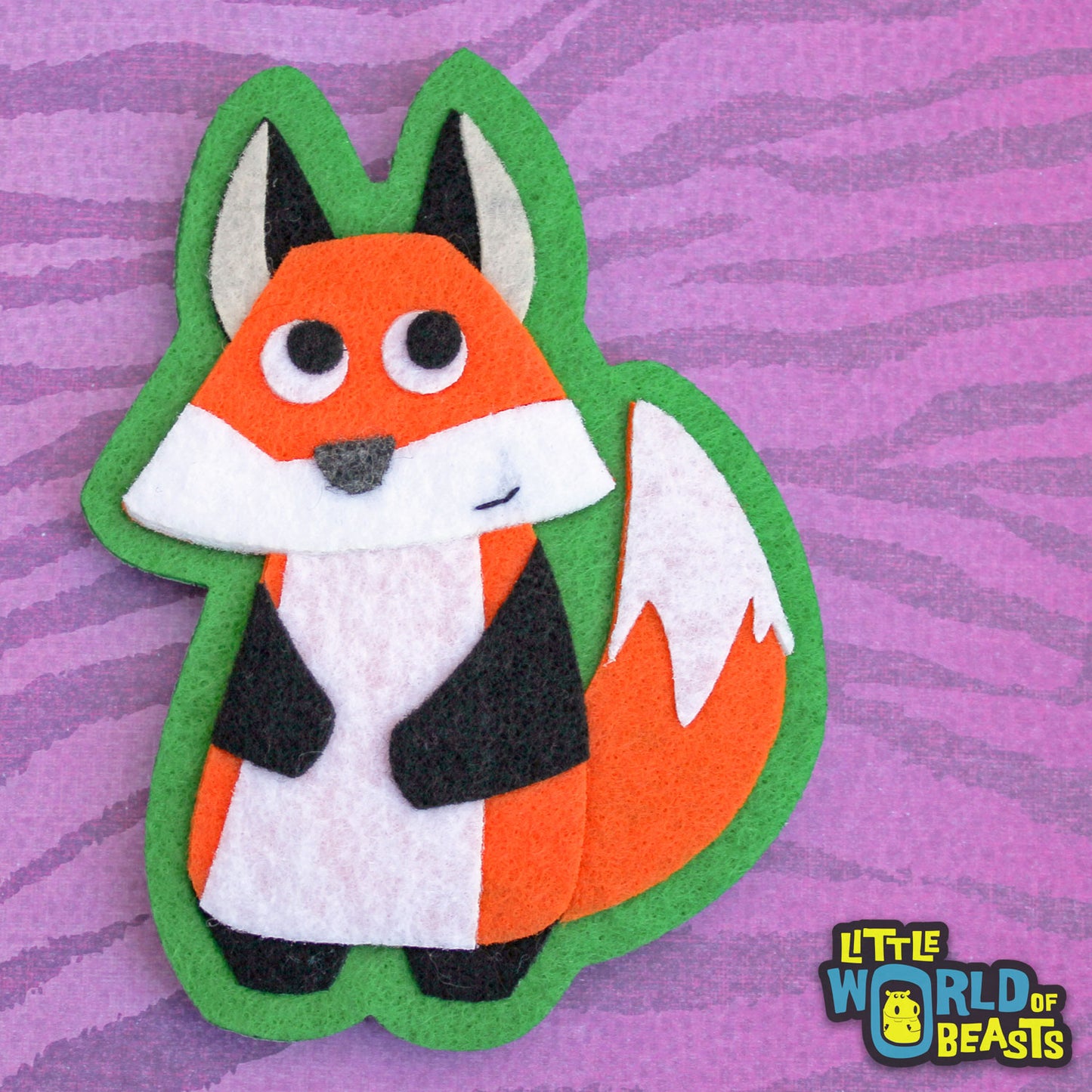 Simon the Fox -Woodland Animal Felt Patch - Little World of Beasts