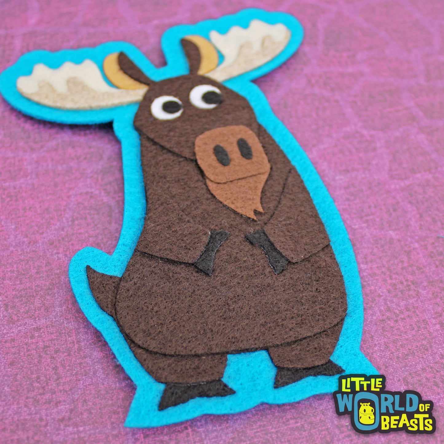 Moose -Sew on or Iron on Felt Patch
