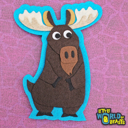 Felt Animal Patch -Moose