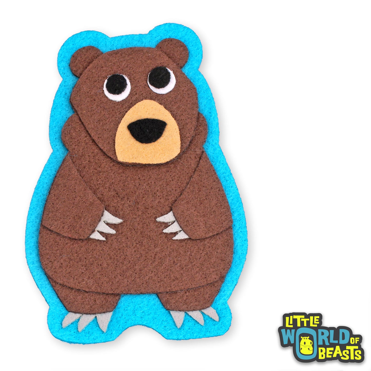 Felt Bear - Sew on or Iron on Patch