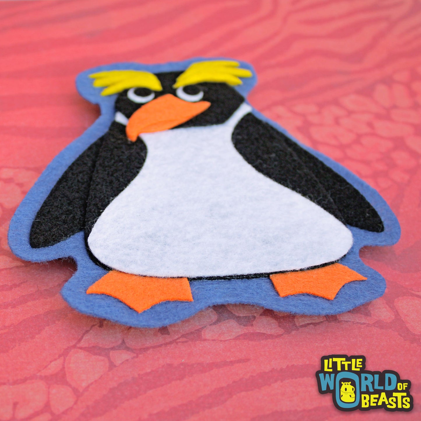 Penguin - Felt Patch - Iron on or Sew On