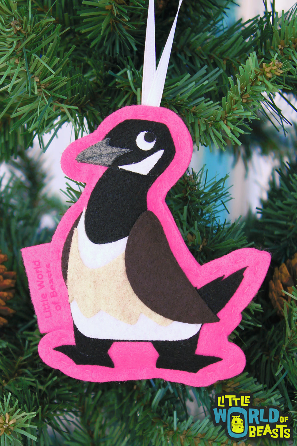 Felt Bird Ornament - Goose