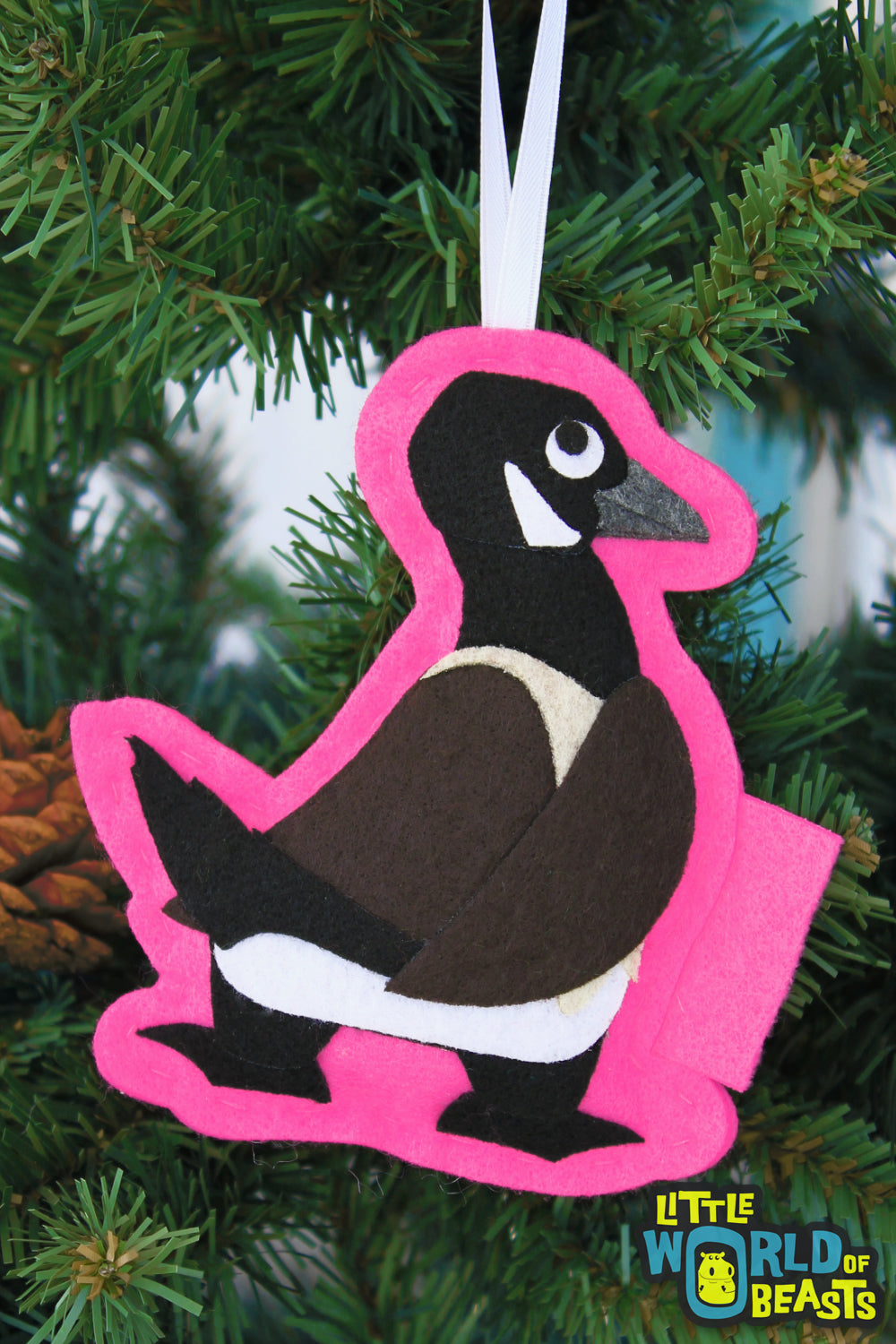 Felt Bird Ornament - Goose