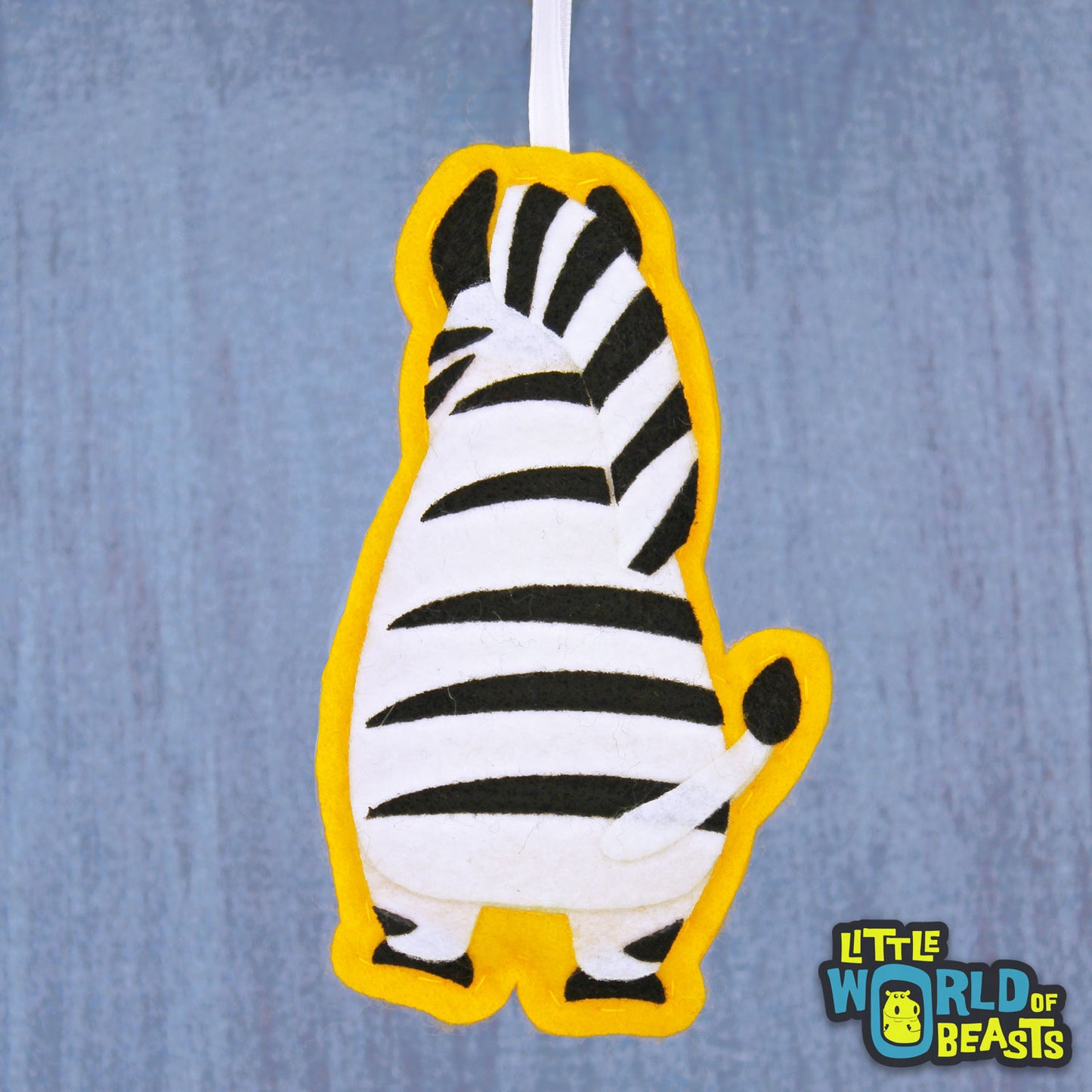 Felt Christmas Ornament - Zebra