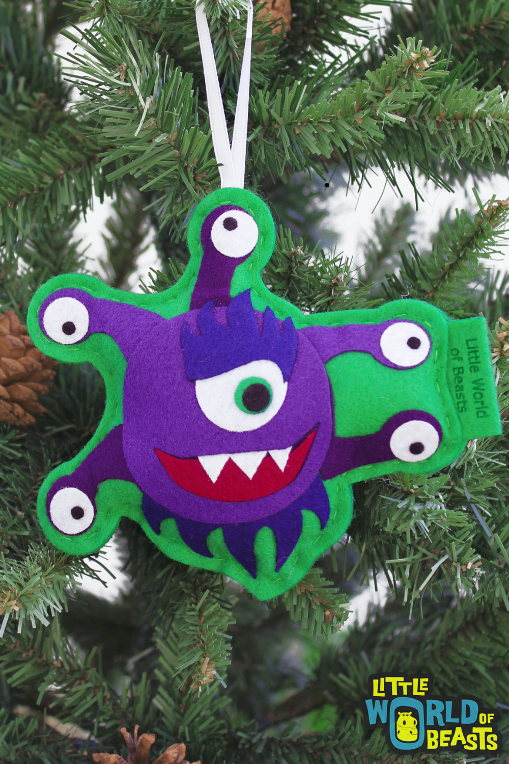 Beholder - Felt D&D Monster Christmas Ornament
