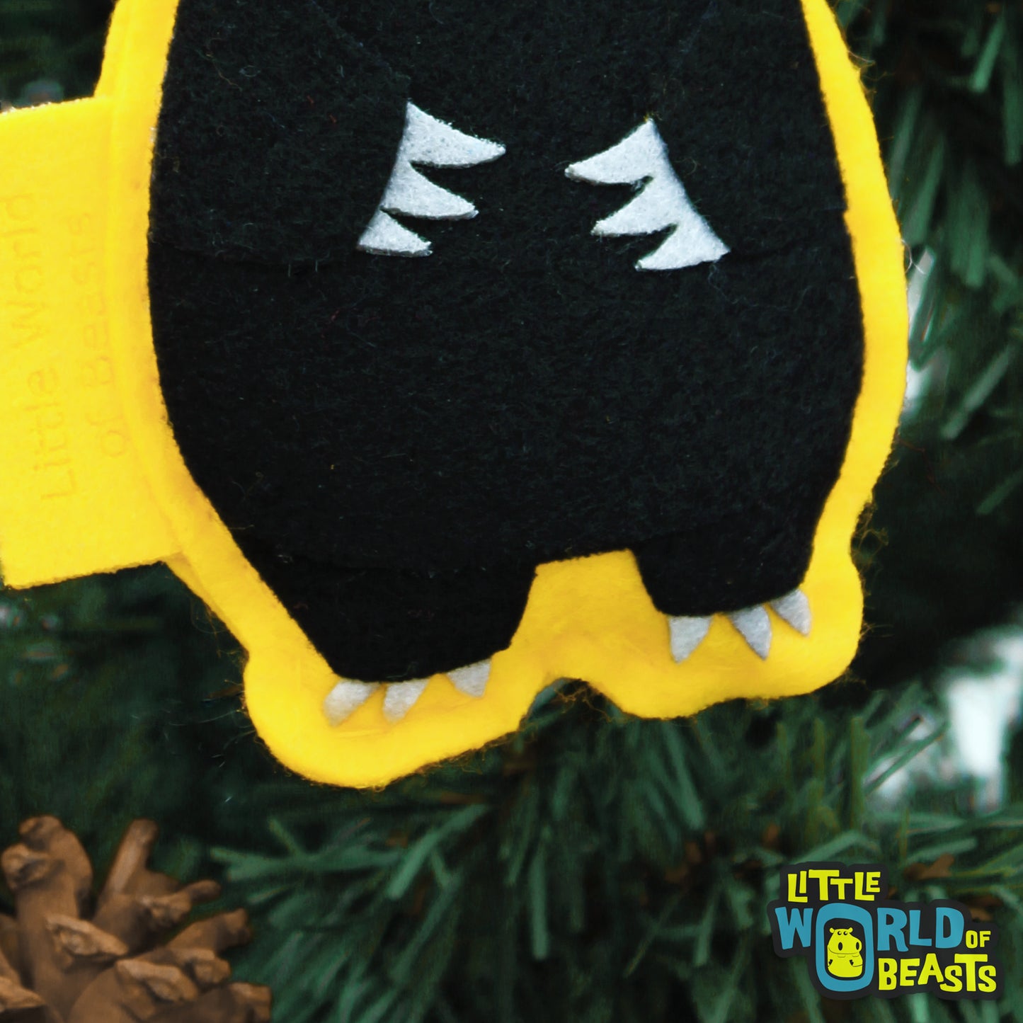 Black Bear- Felt Christmas Ornament 