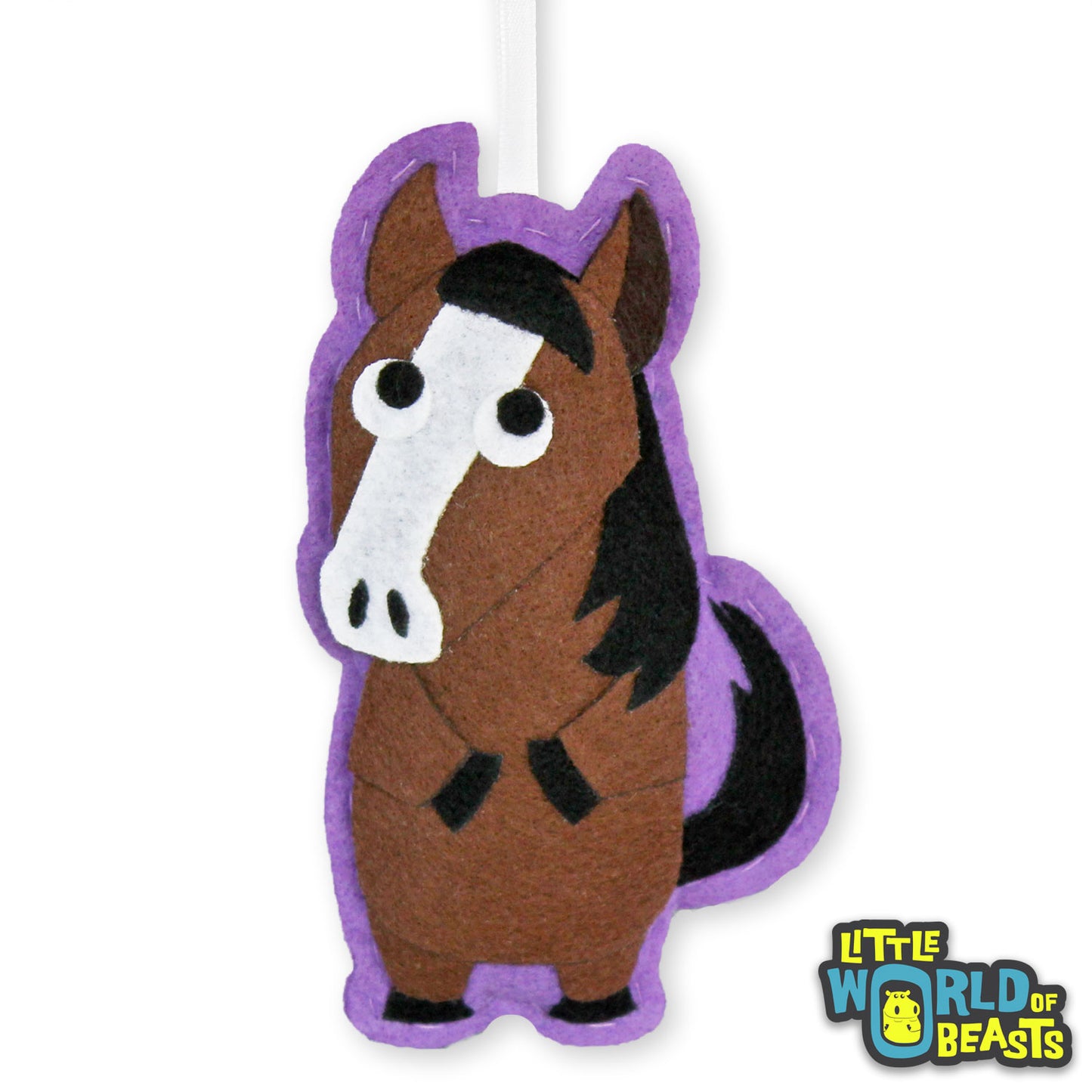 Graham the Horse - Felt Christmas Ornament - Little World of Beasts