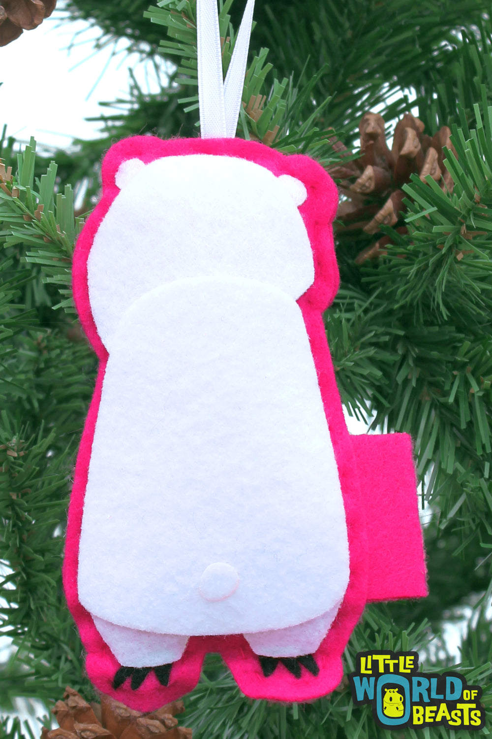 Felt Christmas Ornament - Polar Bear