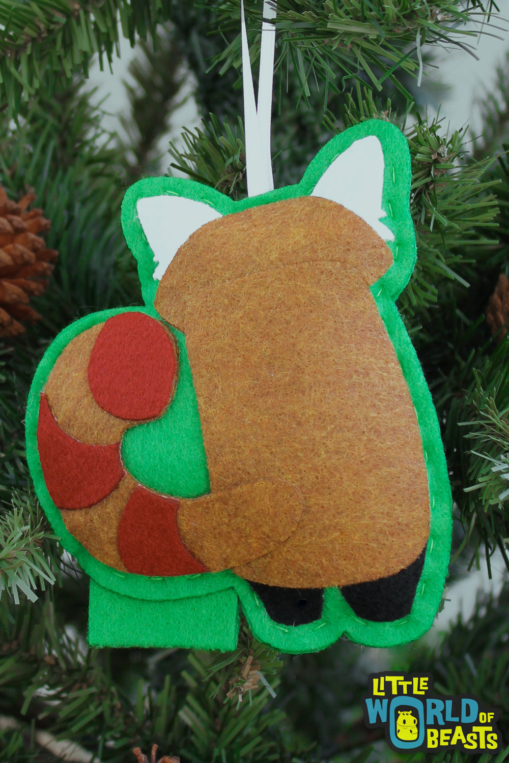 Felt Christmas Ornament - Red Panda