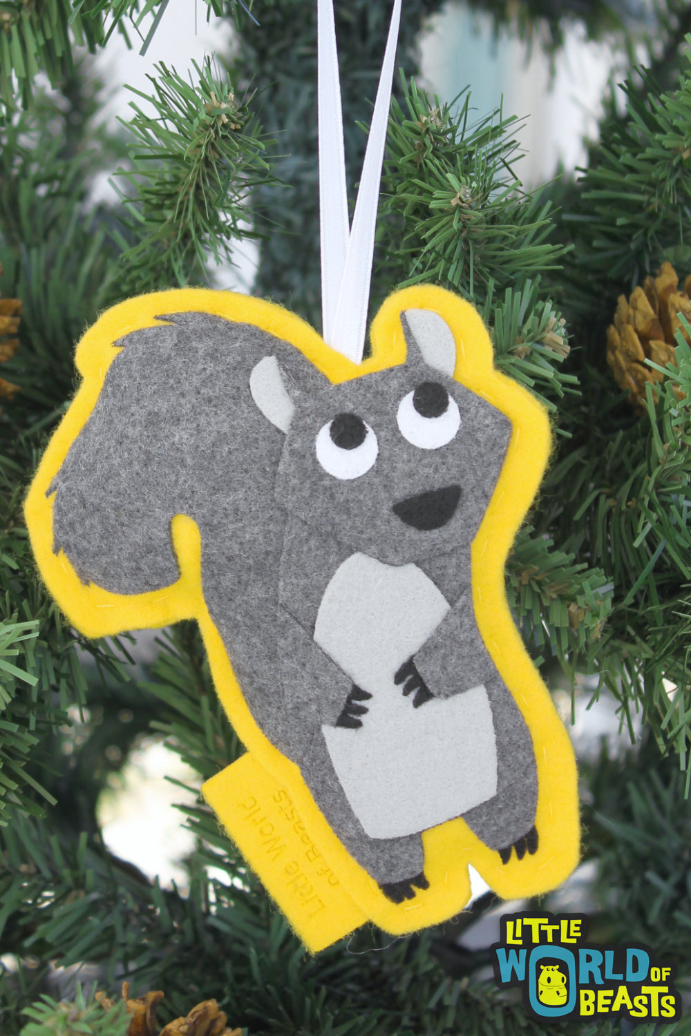 Felt Christmas Ornament Squirrel