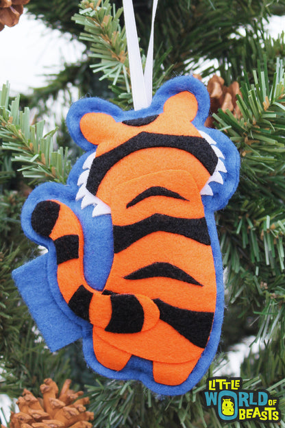 Felt Christmas Ornament - Tiger