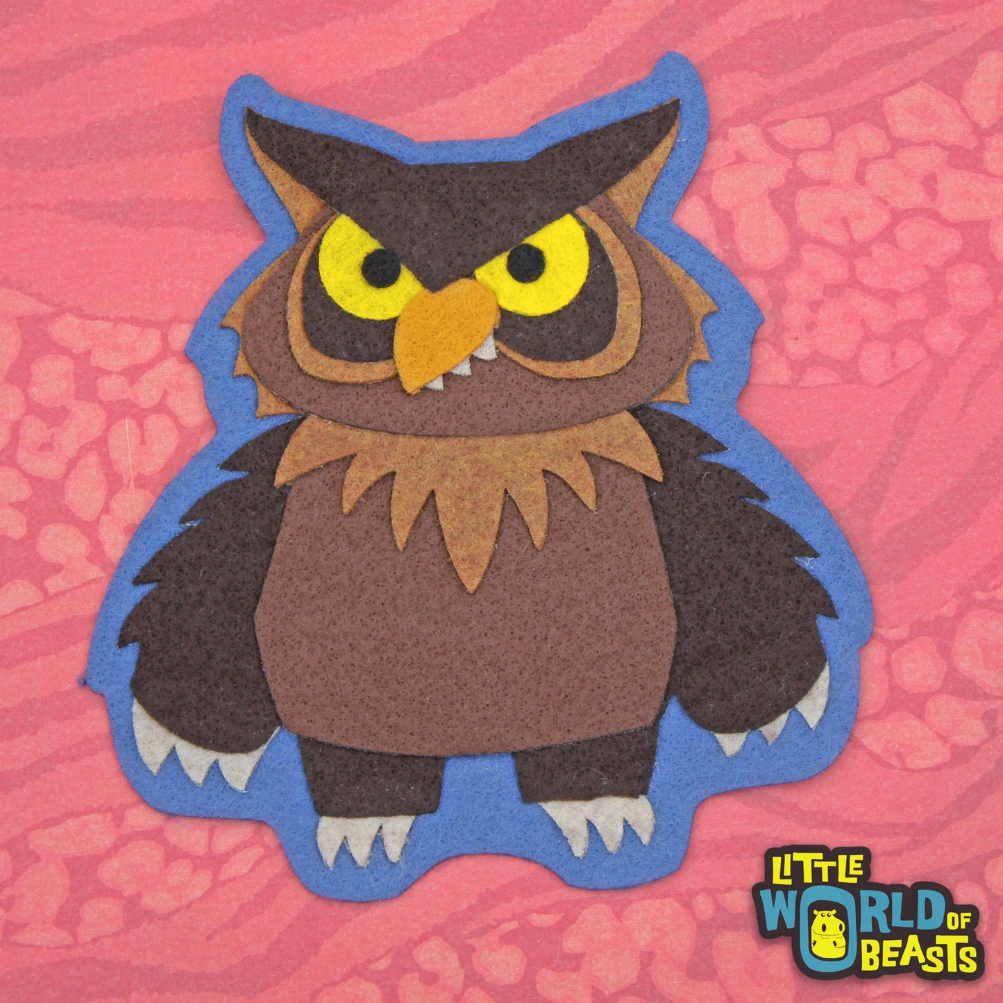 Sebastian the Owlbear -Sew On or Iron On Patch - Little World of Beasts