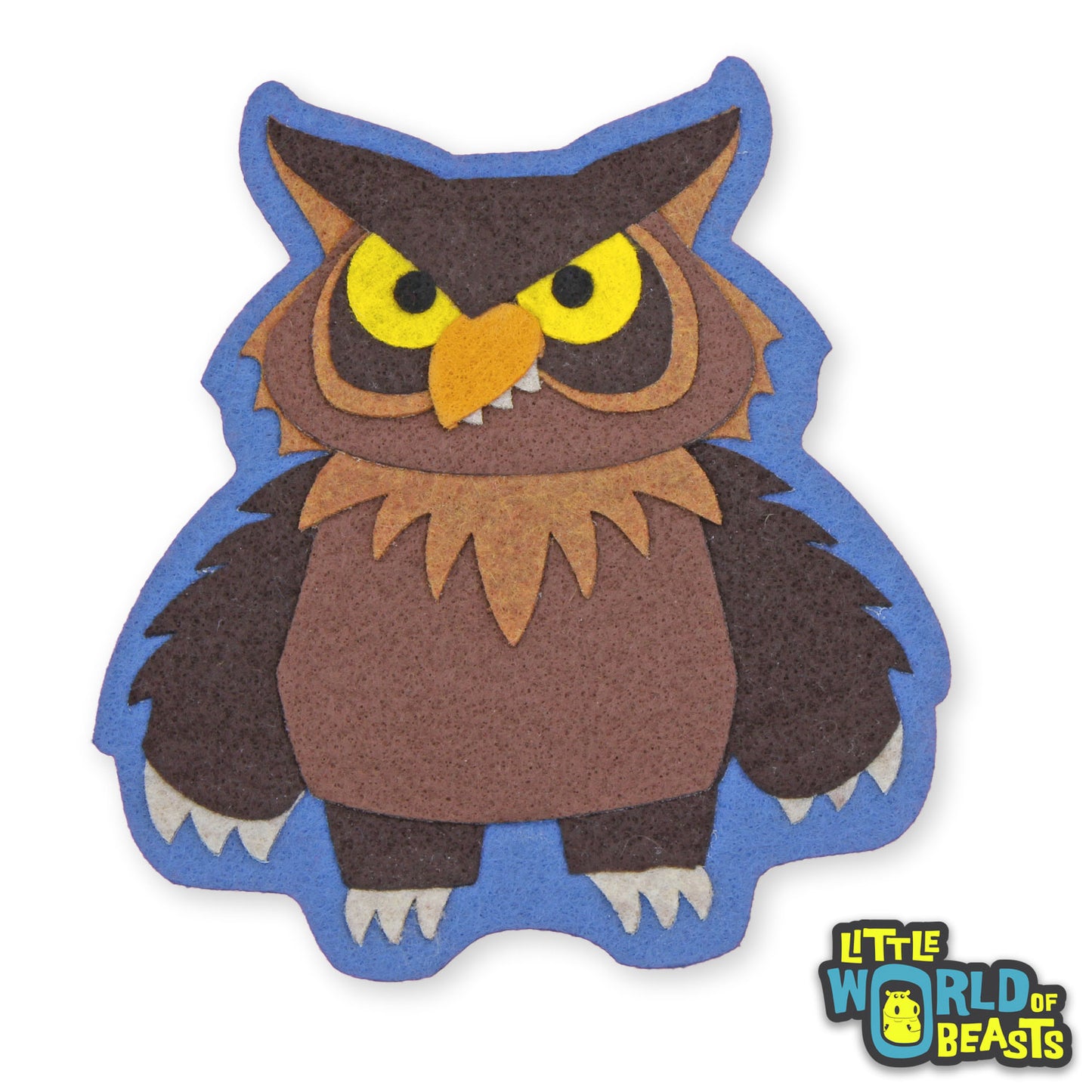 Sebastian the Owlbear -Sew On or Iron On Patch - Little World of Beasts