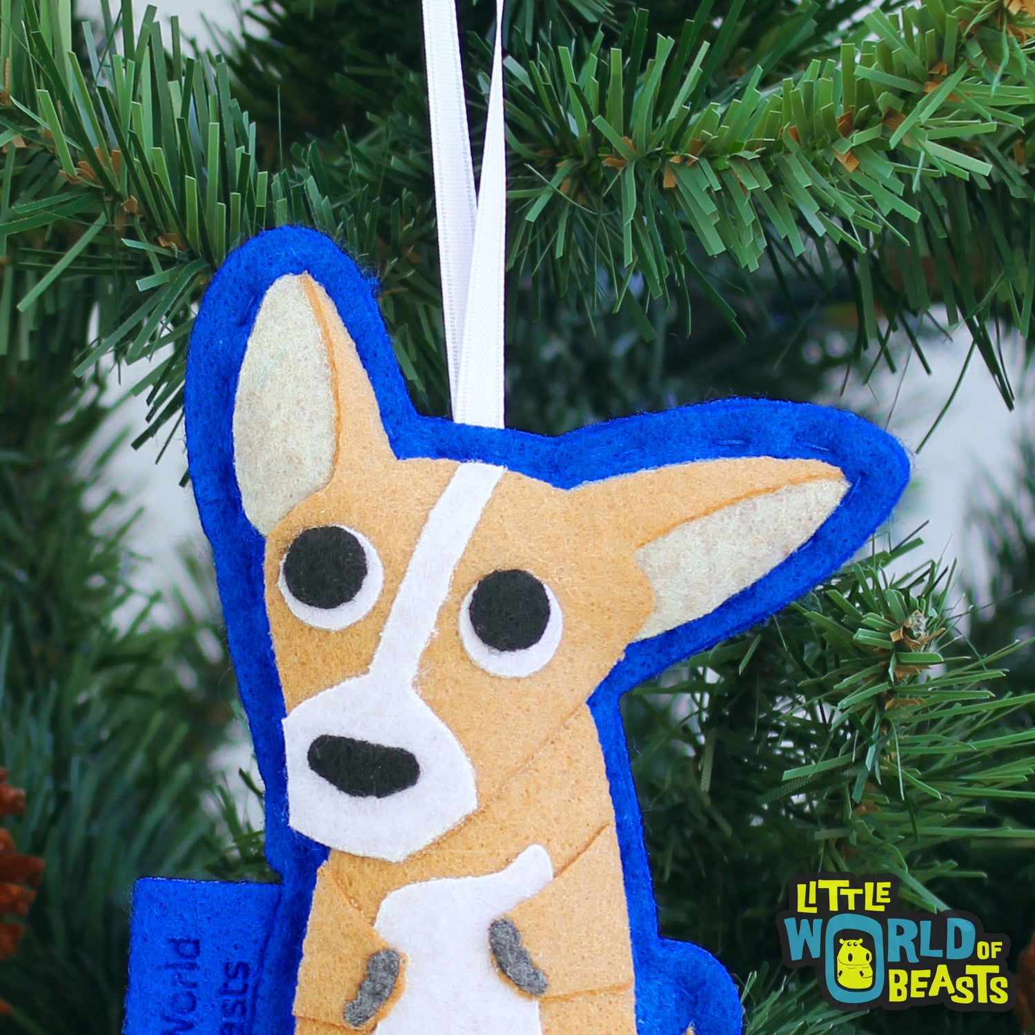 Felt Dog Christmas Ornament - Chihuahua