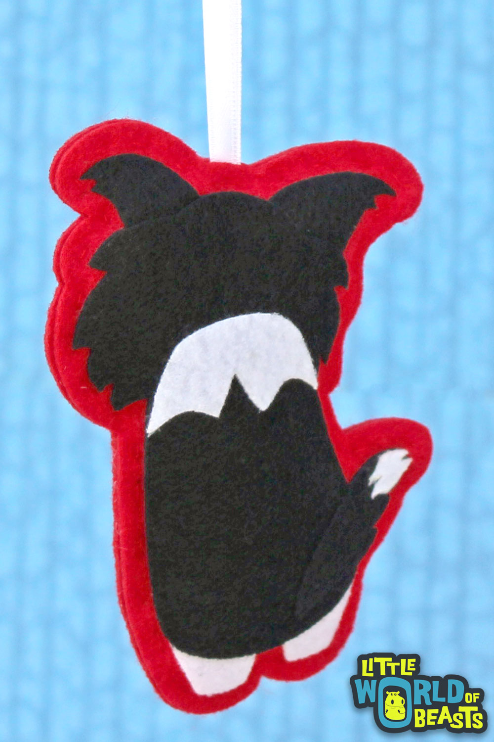 Felt Dog Breed Ornament - Border Collie