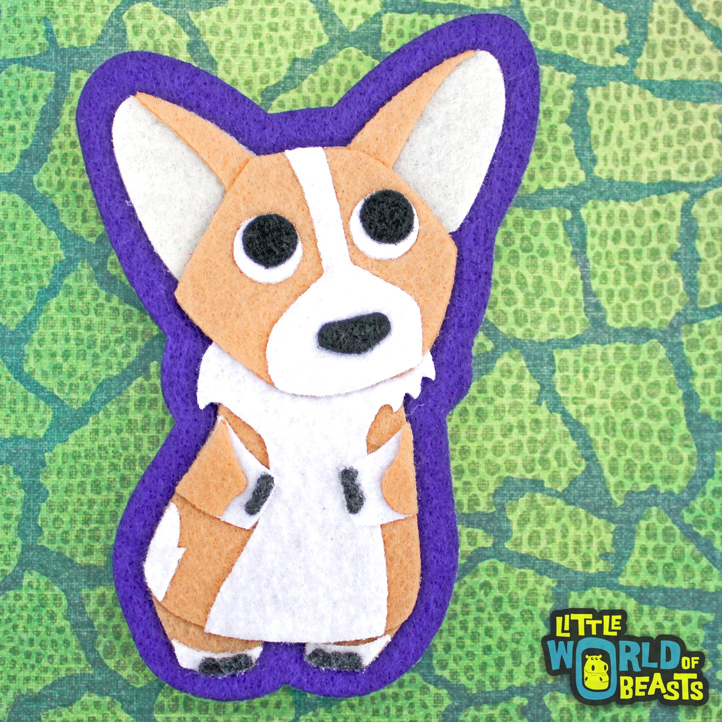 Felt Dog Patch - Corgi