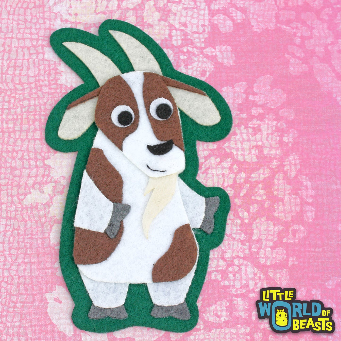 Felt Farm Animal Patch - Goat