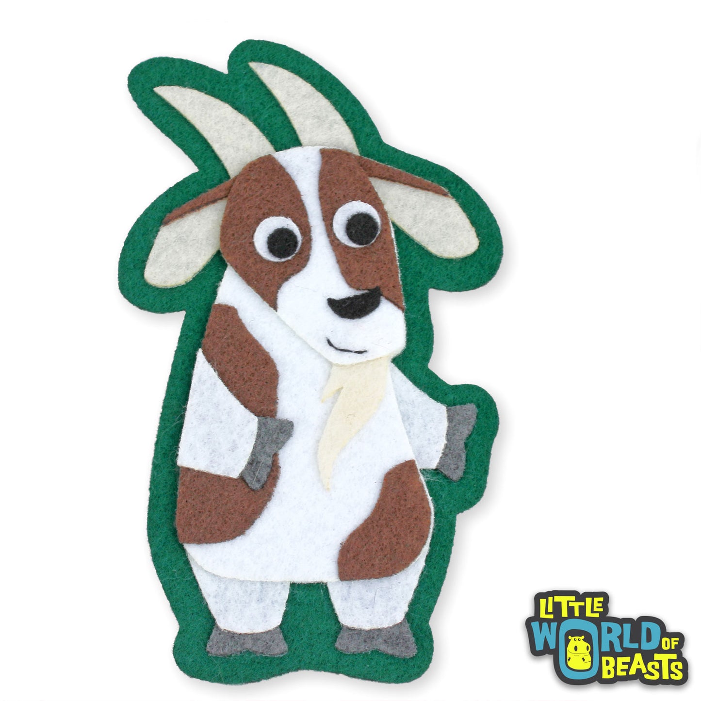 Winston the Goat - Iron on or Sew on Patch - Little World of Beasts