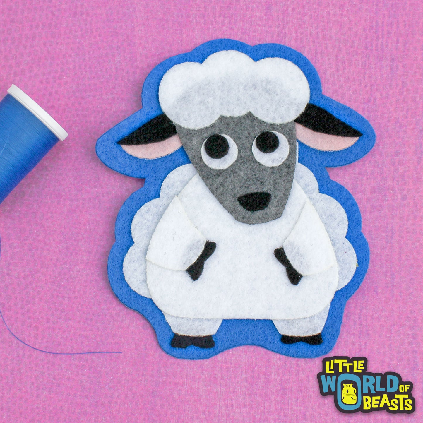 Murray the Sheep Patch - Farm Animal Applique