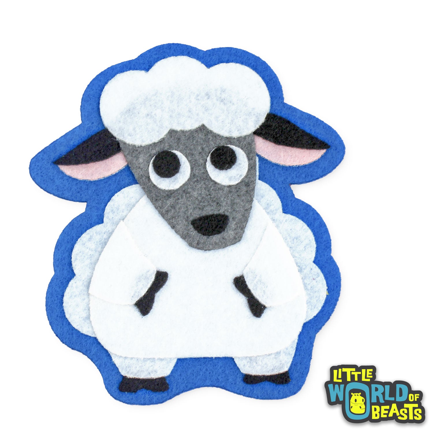 Sheep - Felt Patch - Iron on and Sew On