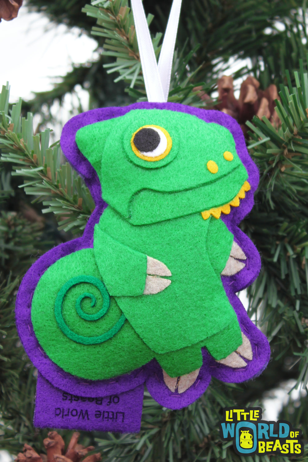 Felt Ornament  - Chameleon 