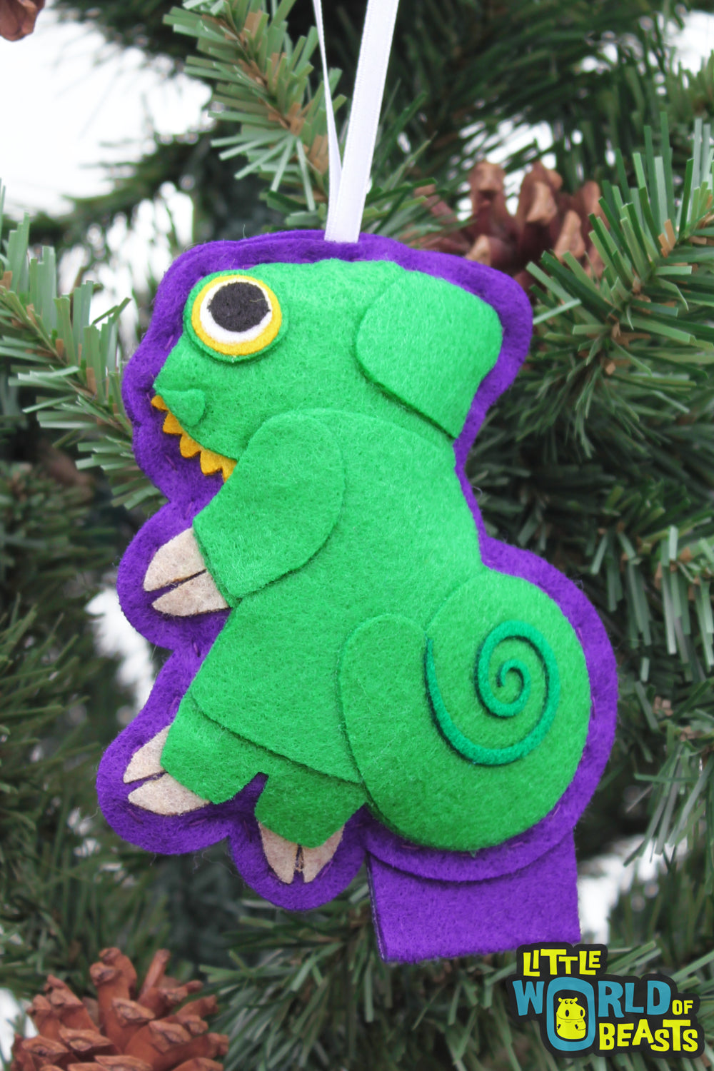 Felt Ornament  - Chameleon 