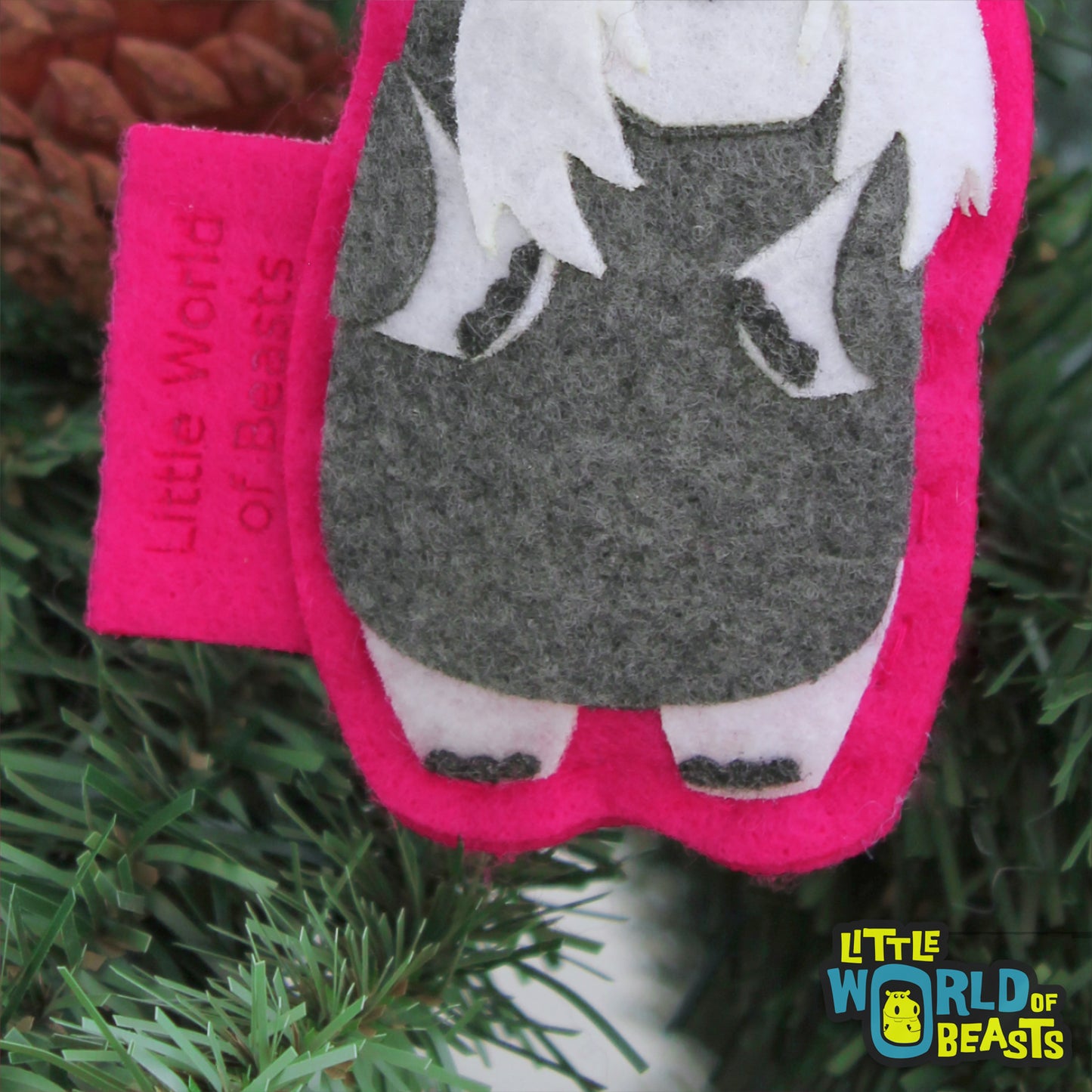 Felt Ornament - Dog -Schnauzer