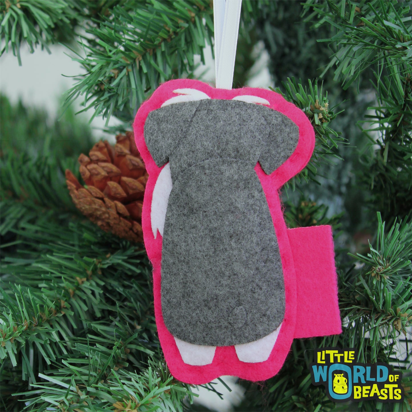 Felt Ornament - Dog -Schnauzer