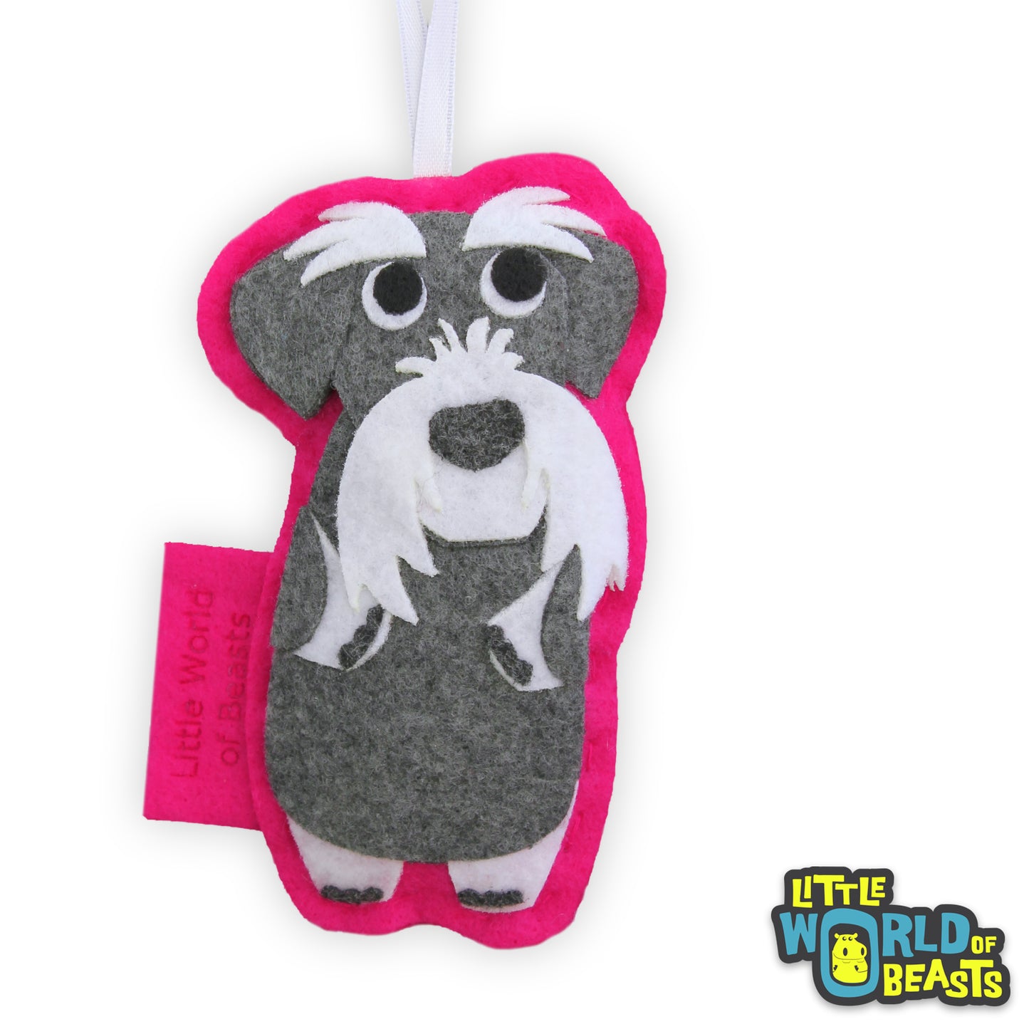 Felt Ornament - Dog -Schnauzer