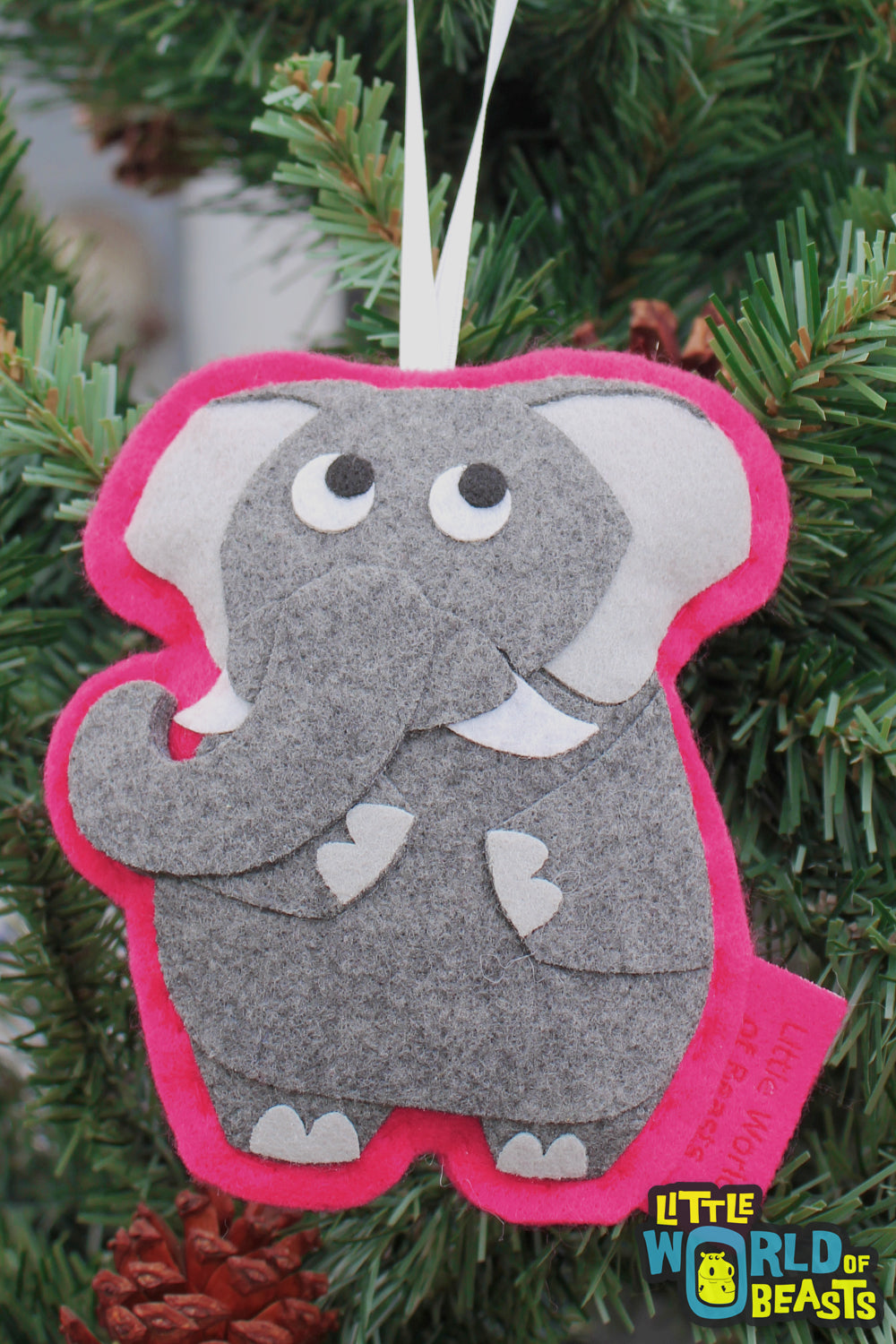 Personalized Animal Ornament - Elephant