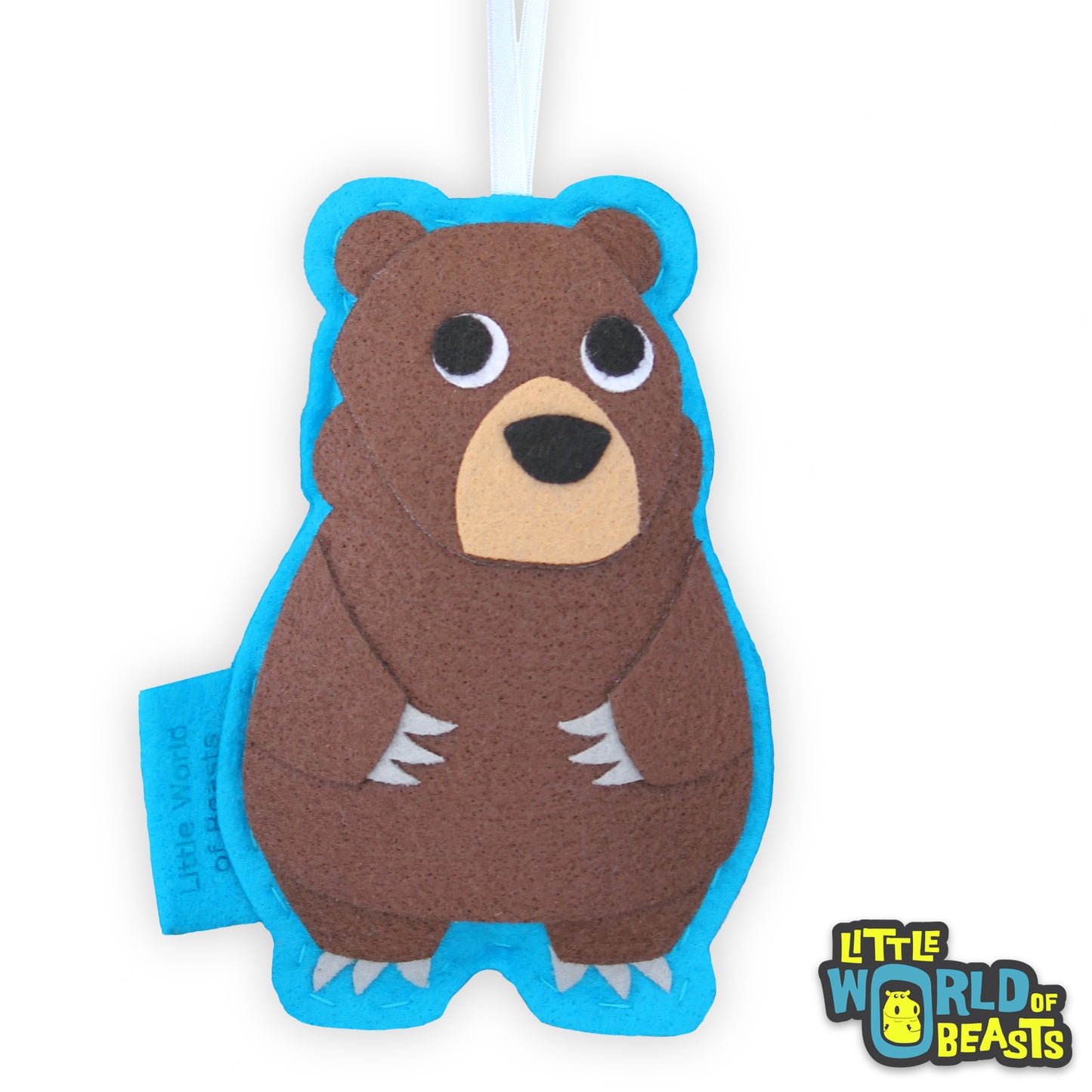 Felt Ornament - Grizzly Bear