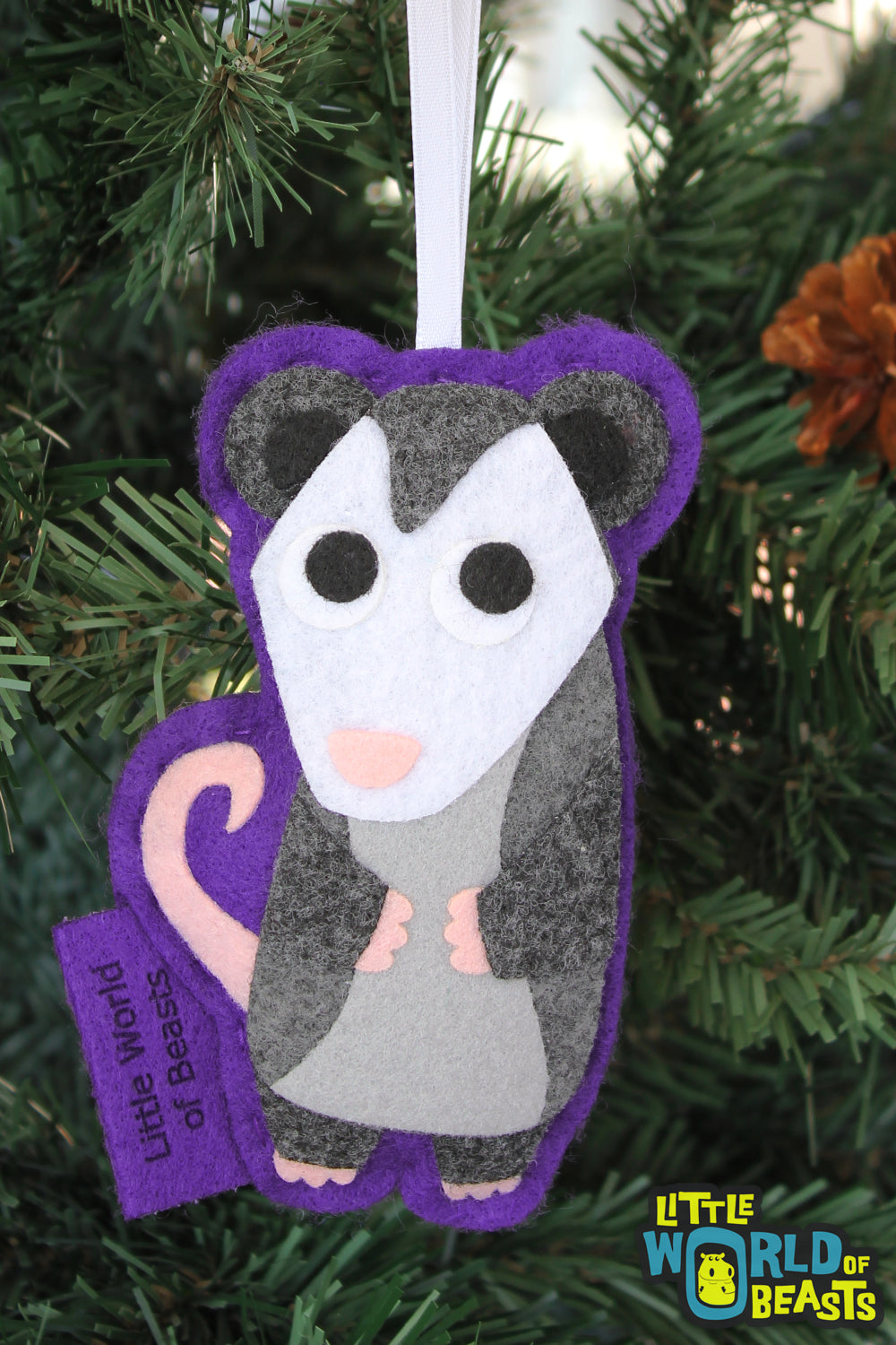 Felt Ornament - Opossum