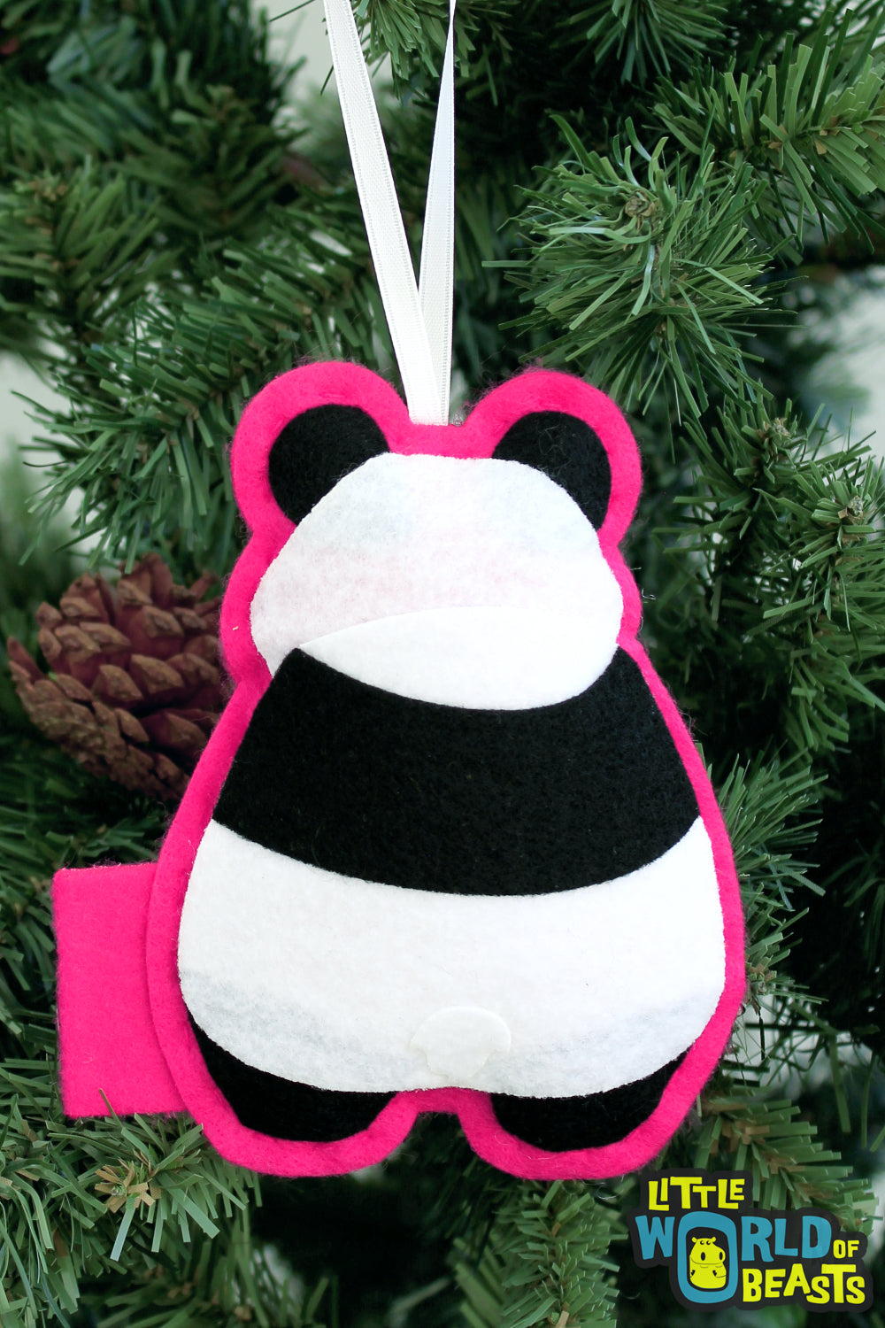 Felt Animal Ornament - Panda