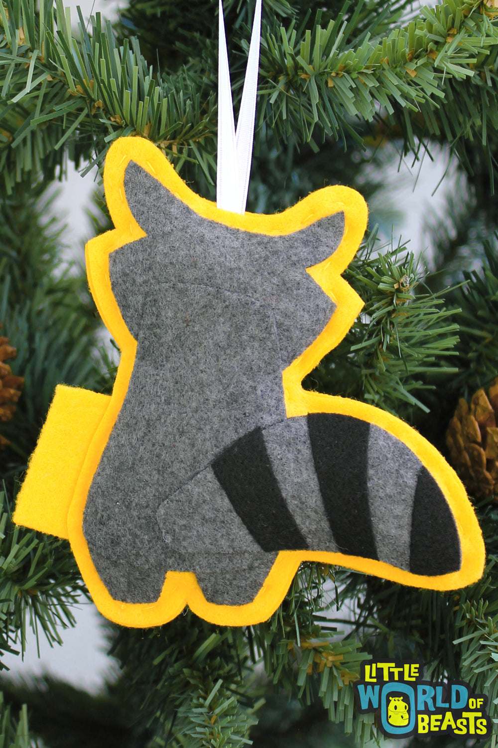 Felt Christmas Ornament - Trash Panda - Raccoon