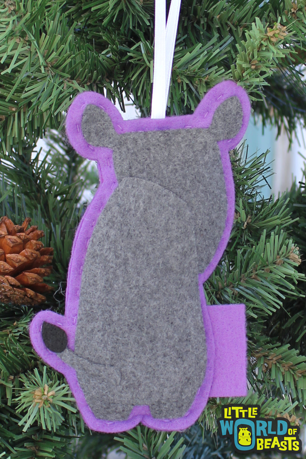 Felt Ornament Rhino