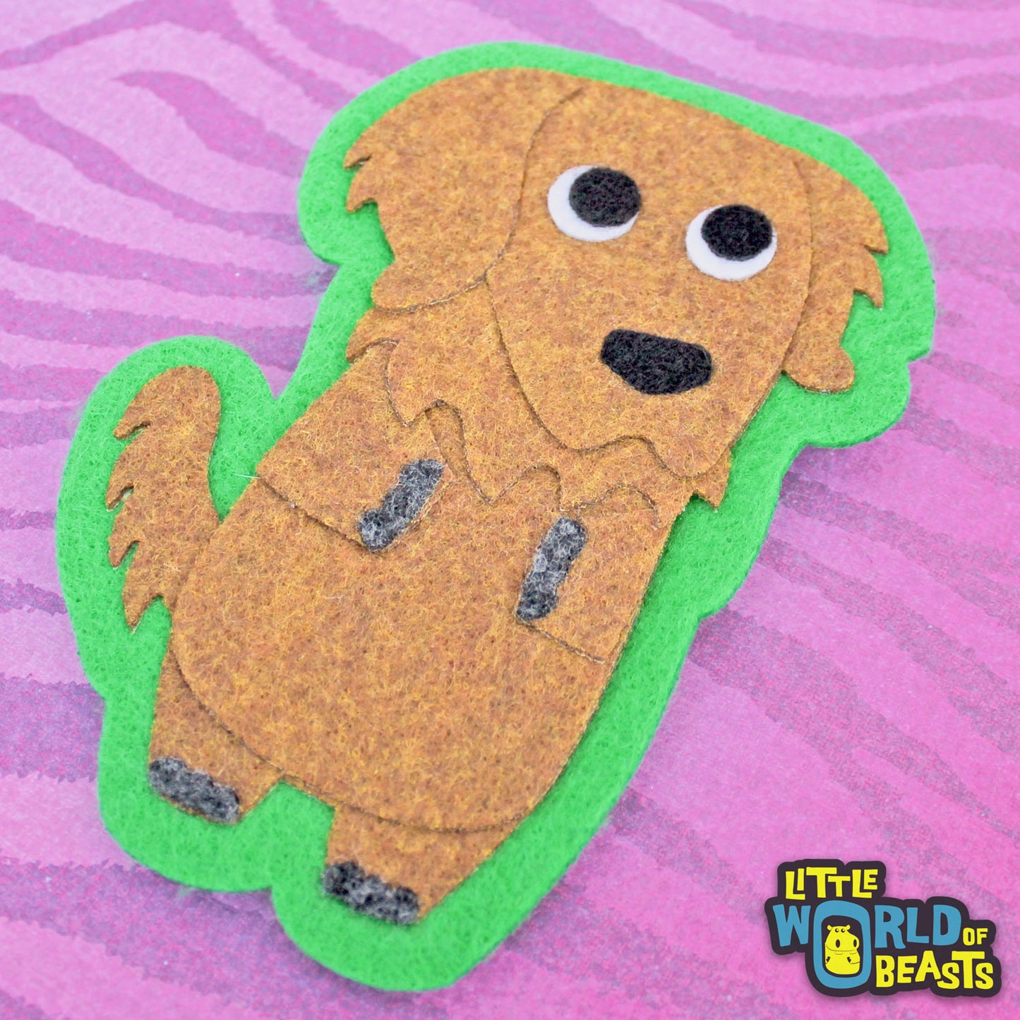 Felt Dog Sew On Patch - The Squshies